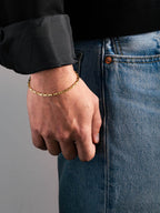 MATERIAL: PRATA BANHADA A OURO | Pulseira Classic Slim em Prata 925 banhada a Ouro 18k