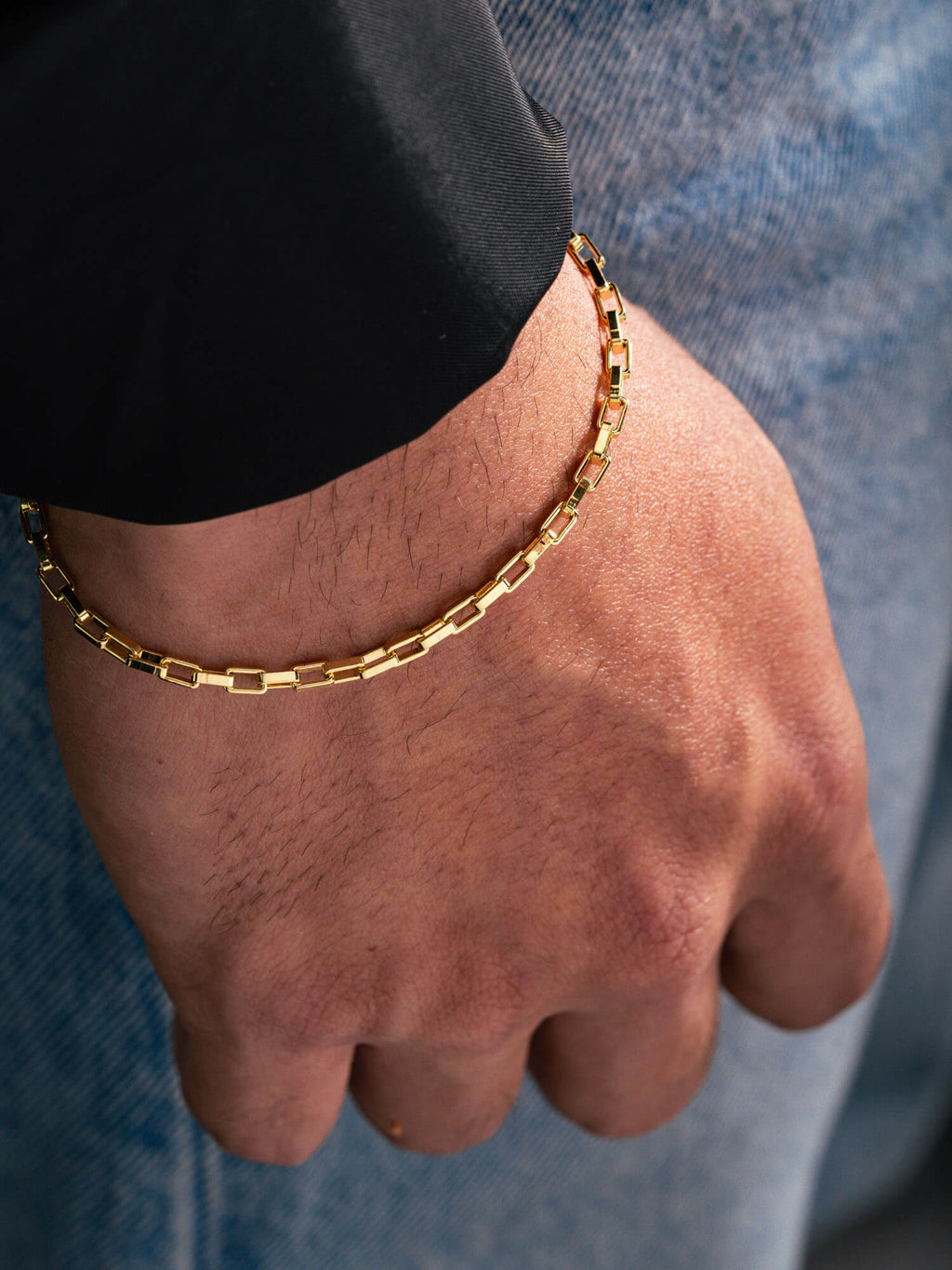 MATERIAL: PRATA BANHADA A OURO | Pulseira Classic Slim em Prata 925 banhada a Ouro 18k