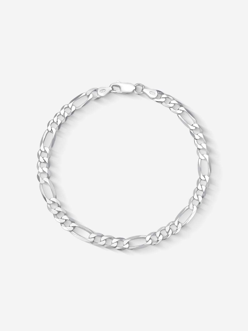 MATERIAL: PRATA | Pulseira Figaro Medium em Prata 925
