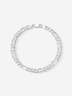 MATERIAL: PRATA | Pulseira Figaro Medium em Prata 925