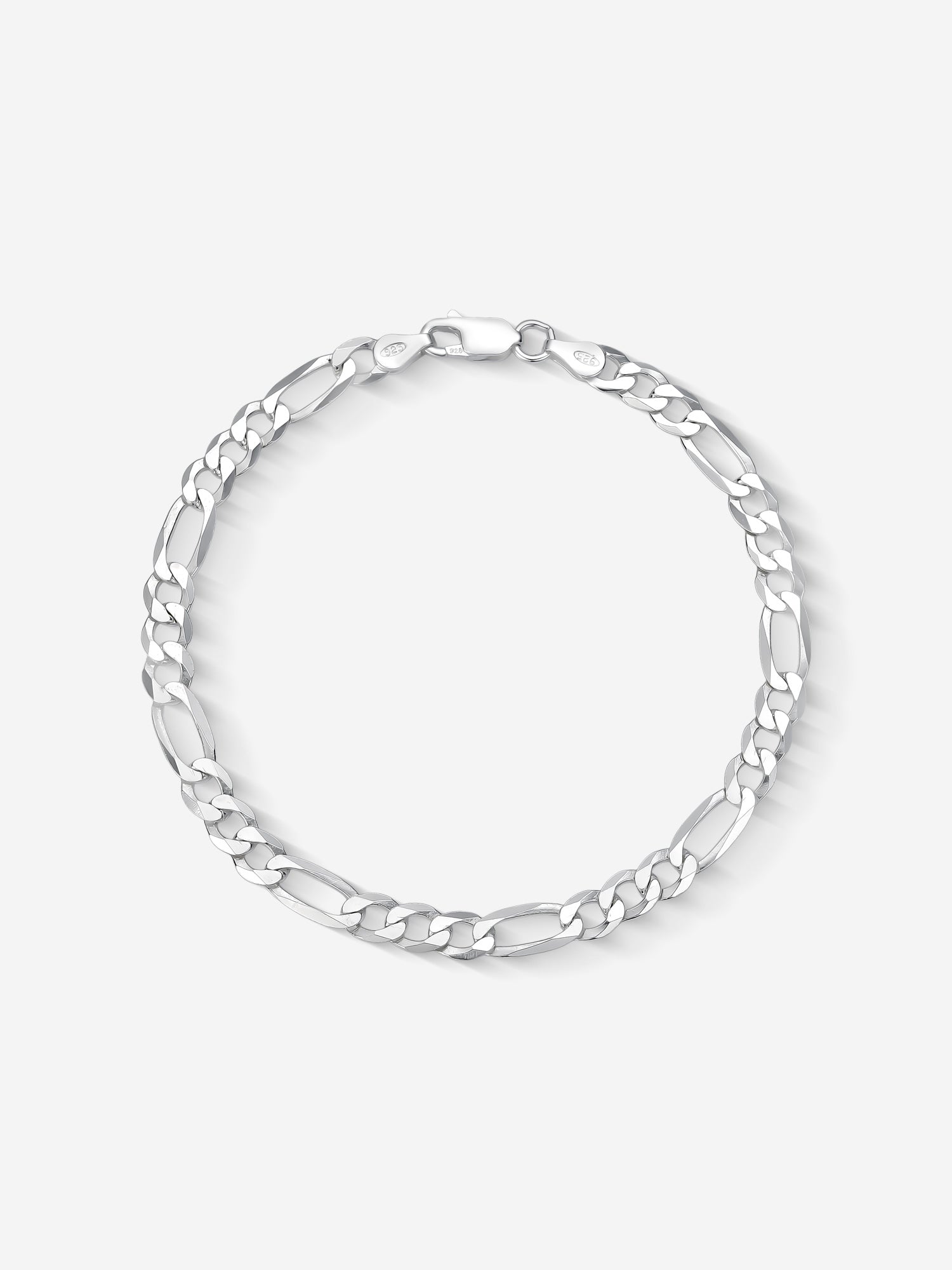 MATERIAL: PRATA | Pulseira Figaro Medium em Prata 925