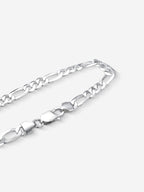 MATERIAL: PRATA | Pulseira Figaro Medium em Prata 925