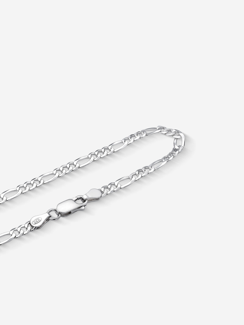 MATERIAL: PRATA | Pulseira Figaro Slim em Prata 925