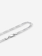 MATERIAL: PRATA | Pulseira Figaro Slim em Prata 925