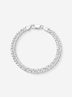 MATERIAL: PRATA | Pulseira Grumet Dupla Large em Prata 925