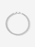 MATERIAL: PRATA | Pulseira Grumet Dupla Slim em Prata 925
