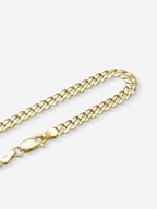 MATERIAL: PRATA BANHADA A OURO | Pulseira Grumet Medium em Prata 925 banhada a Ouro 18k