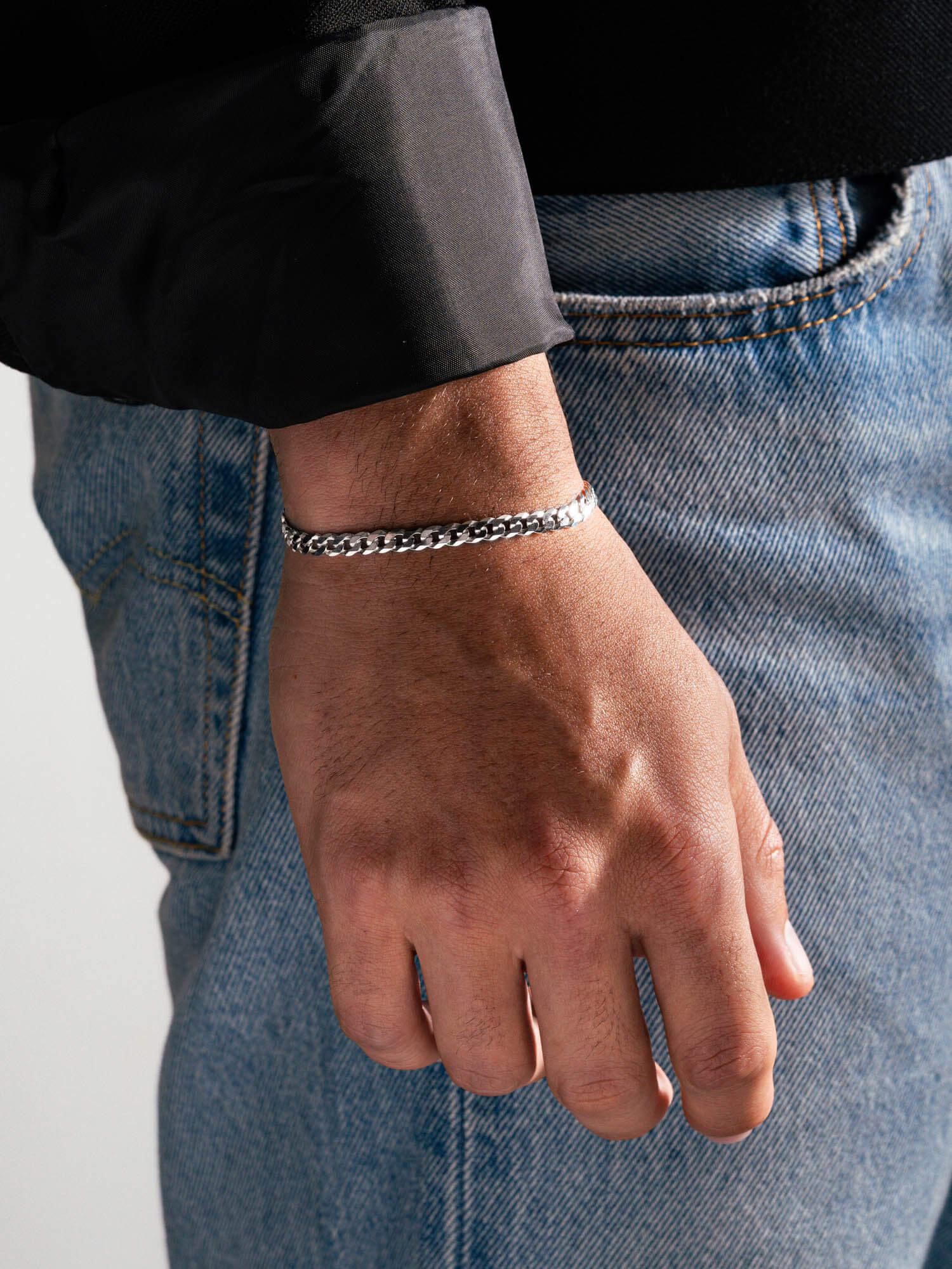 MATERIAL: PRATA | Pulseira Grumet Medium em Prata 925