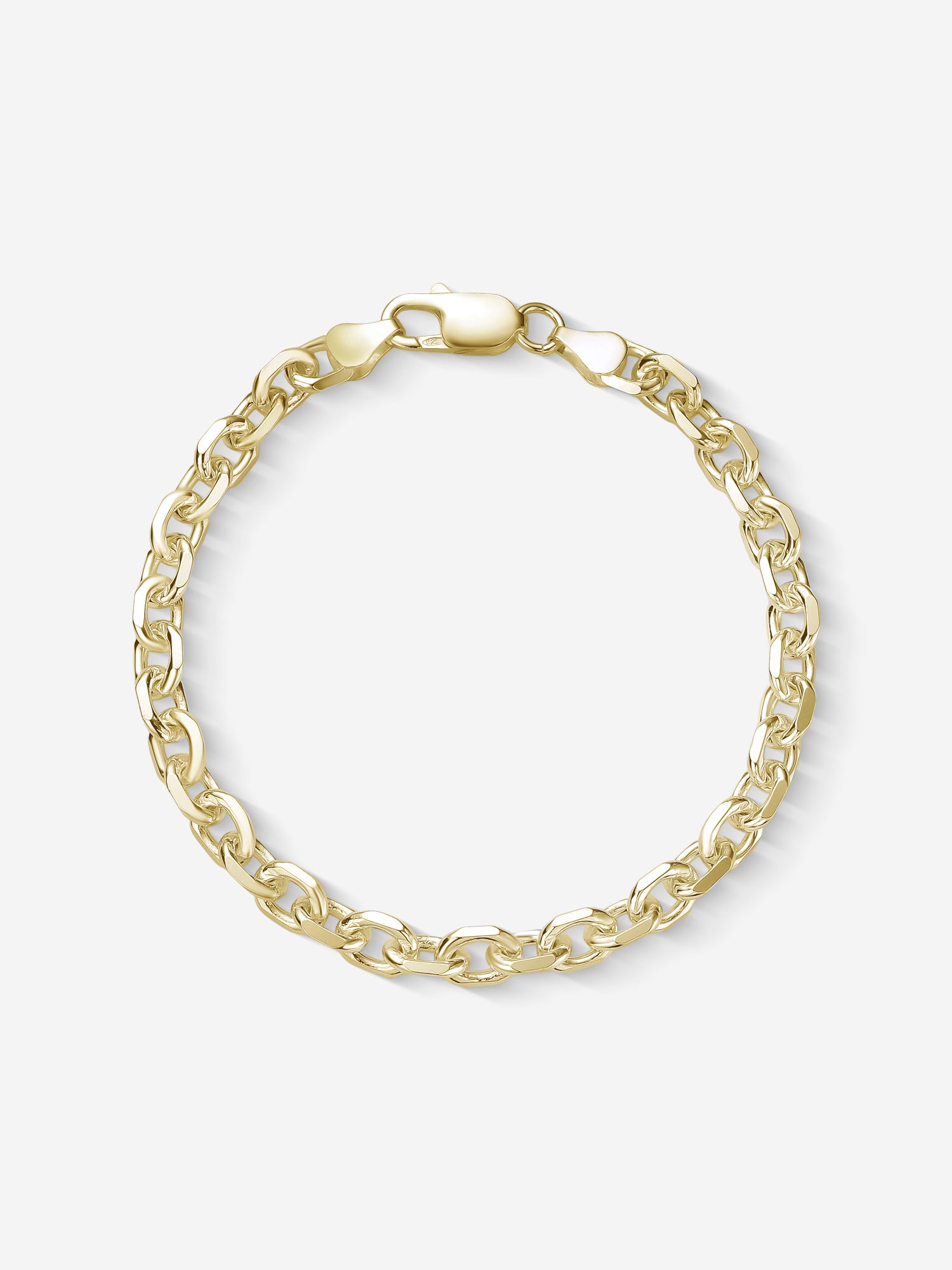 MATERIAL: PRATA BANHADA A OURO | Pulseira Raw Large em Prata 925 banhada a Ouro 18k