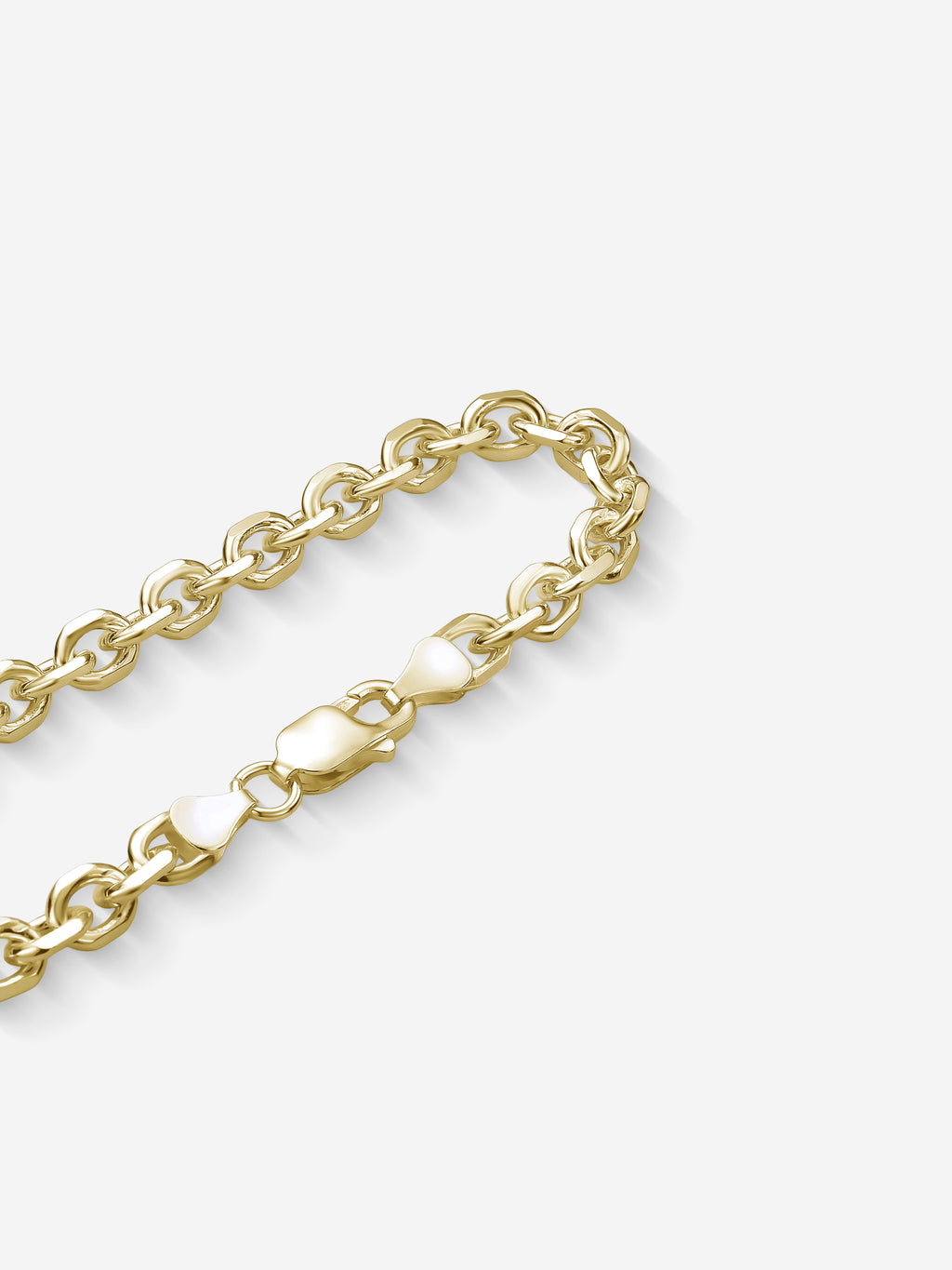 MATERIAL: PRATA BANHADA A OURO | Pulseira Raw Large em Prata 925 banhada a Ouro 18k