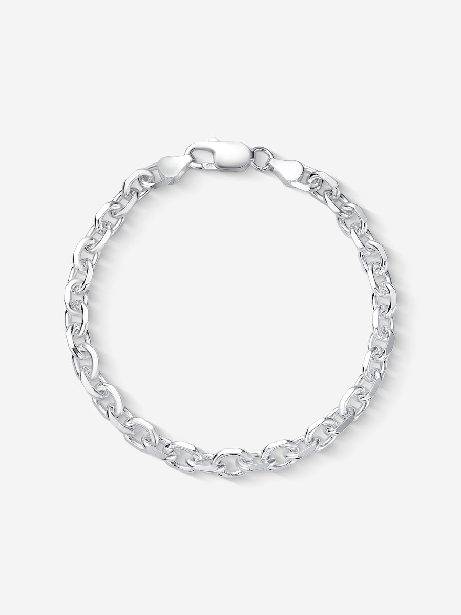 MATERIAL: PRATA | Pulseira Raw Large em Prata 925