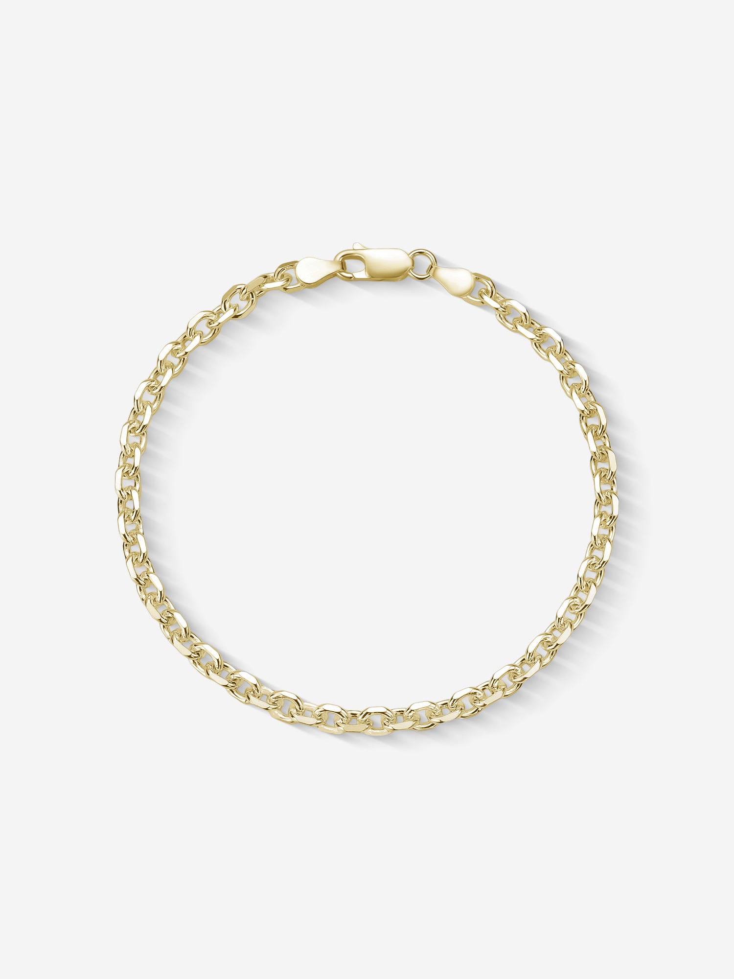 MATERIAL: PRATA BANHADA A OURO | Pulseira Raw Medium em Prata 925 banhada a Ouro 18k
