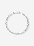 MATERIAL: PRATA | Pulseira Raw Medium em Prata 925