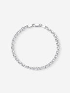 MATERIAL: PRATA | Pulseira Raw Medium em Prata 925