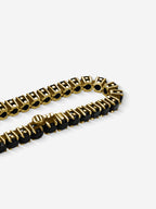 MATERIAL: PRATA BANHADA A OURO | Pulseira Riviera em Prata 925 banhada a Ouro 18k