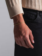MATERIAL: PRATA BANHADA A OURO | Pulseira Rope Slim em Prata 925 banhada a Ouro 18k