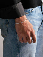 MATERIAL: PRATA | Pulseira Rope Slim em Prata 925