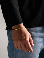 MATERIAL: PRATA BANHADA A OURO | Pulseira Tail em Prata 925 banhada a Ouro 18k