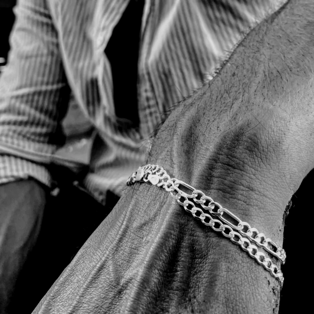 MATERIAL: PRATA | Pulseira Grumet Slim em Prata 925