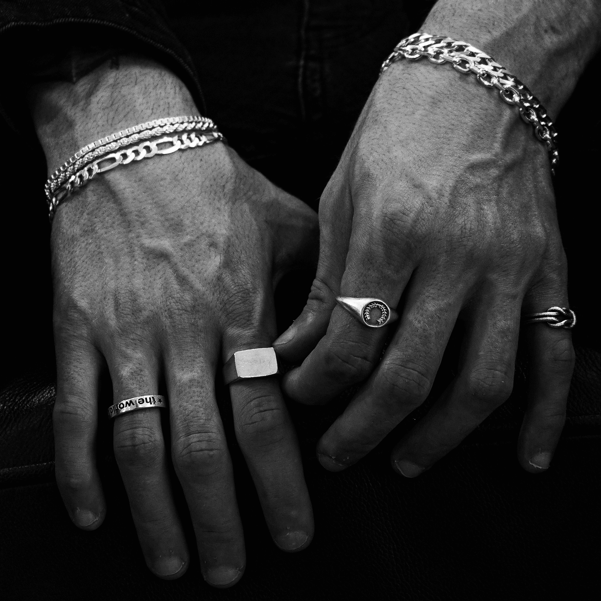 MATERIAL: PRATA | Pulseira Raw Large em Prata 925