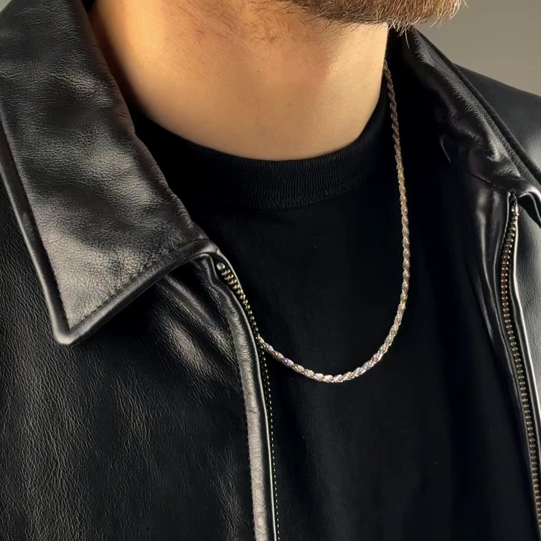 MATERIAL: PRATA | Corrente Rope Large em Prata 925