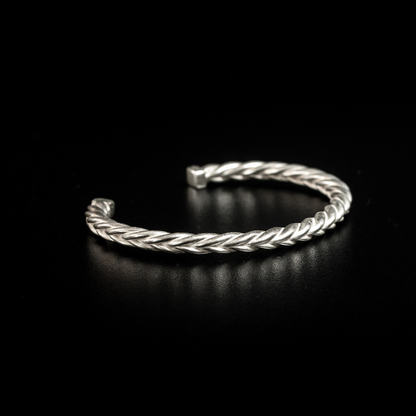 Bracelete de Prata Rome Medium polido | Old Siller